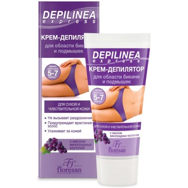 Крем-депилятор для области бикини и подмышек &quot;Depilinea&quot; Флоресан 50 мл — Городок мастеров