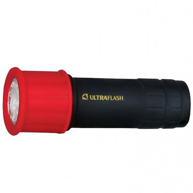 Фонарь Ultraflash LED15001-А 9LED 3хR03 красный с черным — Городок мастеров