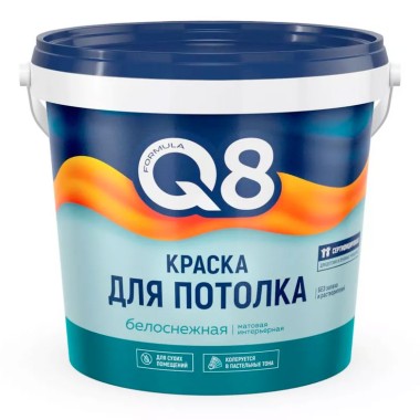 Краска ВД  Formula для потолков 1,4 кг акриловая(1/8) — Городок мастеров