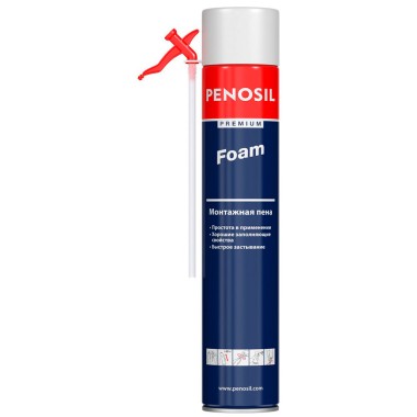 Пена монтажная Penosil Premium Foam 750 мл с трубочкой-аппликатором — Городок мастеров