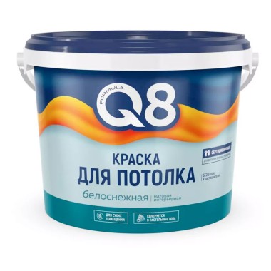 Краска ВД  Formula для потолков 2,7 кг акриловая(1/4) — Городок мастеров