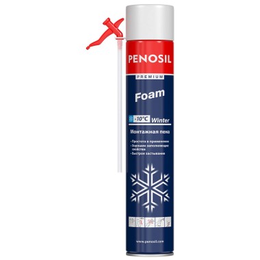 Пена монтажная Penosil Premium Foam 750 мл зимняя с трубочкой-аппликатором — Городок мастеров