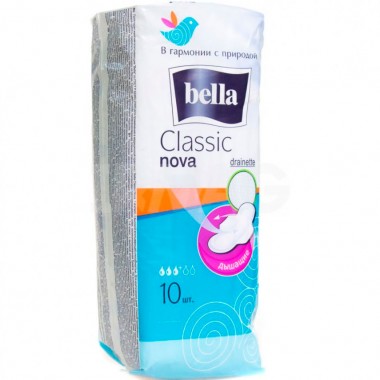 Прокладки гигиенические Bella Classic Nova Drainette Air 10 шт — Городок мастеров