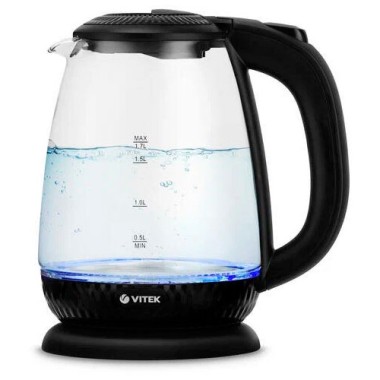 Чайник эл Vitek 1.7л 7074(MC) стекло — Городок мастеров