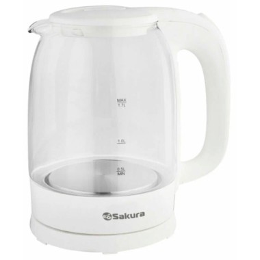 Чайник эл Sakura 1.7л SA-2740W стекло — Городок мастеров