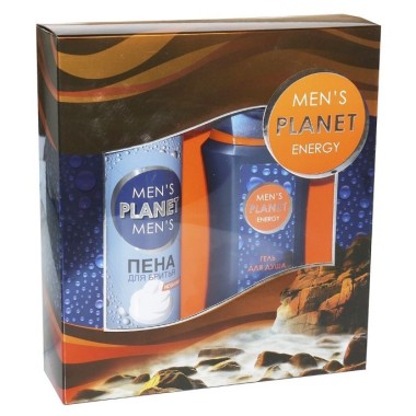 Подарочный набор для мужчин Festiva Men's Planet &quot;Energy&quot; (Гель для душа 250 мл + Пена для бритья 200 мл) — Городок мастеров