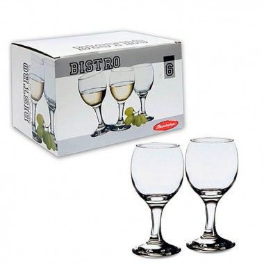 Набор бокалов для белого вина Pasabahce &quot;Bistro&quot; 175 мл 6 шт 44415B — Городок мастеров