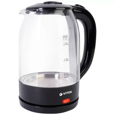 Чайник эл Vitek 1.7л 7092 стекло — Городок мастеров