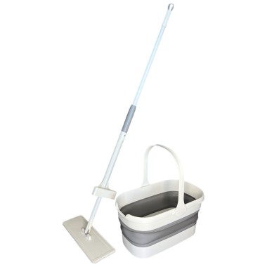 Комплект для уборки Швабра со складным ведром Soft Touch &quot;Roller mop set&quot; 12 литров — Городок мастеров