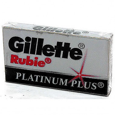 Лезвия двухсторонние для бритвенных станков Gillette Rubie Platinum 5 шт — Городок мастеров
