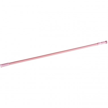Карниз для ванной телескопический Melodia 110-200 см металлический, цвет розовый 28385 — Городок мастеров