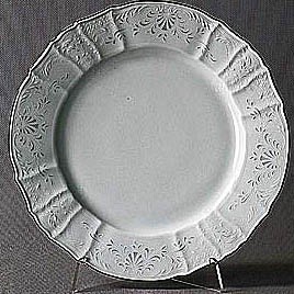 Набор тарелок обеденных 27 см &quot;Деколь&quot; отводка платина Бернадотт 6 шт, фарфор — Городок мастеров