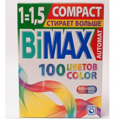 Стиральный порошок для цветных тканей Bimax &quot;Color&quot; 400 г автомат — Городок мастеров