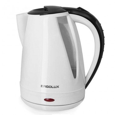 Чайник электрический 1,8 литра пластиковый Ergolux ELX-KР02-C32 — Городок мастеров