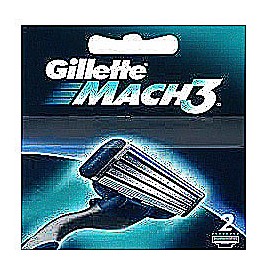 Кассеты сменные для мужских бритвенных станков Gillette Mach3 2 шт — Городок мастеров