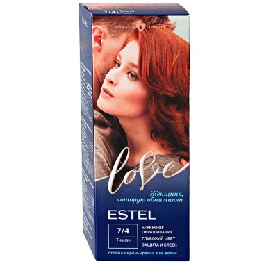 Краска-уход для волос Estel Love №7/4 тициан — Городок мастеров