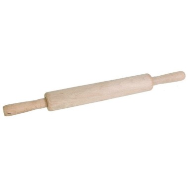 Скалка деревянная 50 см бук с крутящейся ручкой Л50 2205 — Городок мастеров