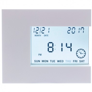 Термогигрометр комнатный цифровой  с часами — Городок мастеров