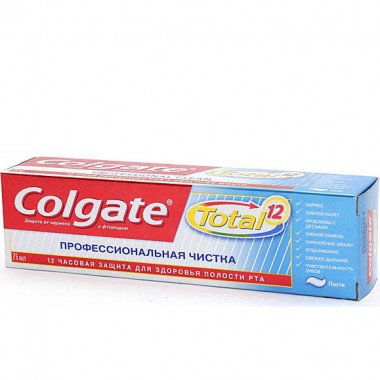 Зубная паста Colgate Тотал &quot;Профессиональная чистка&quot; 75 мл — Городок мастеров
