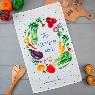 Полотенце вафельное 35х60 см &quot;The natural cook&quot; Доляна, 100% хлопок — Городок мастеров
