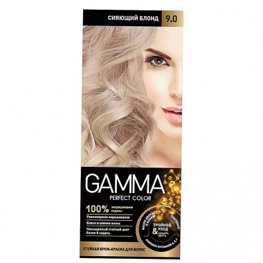 Краска для волос Свобода Gamma Perfect Color 9.0 Сияющий блонд — Городок мастеров