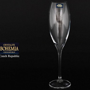 Набор бокалов для шампанского 290 мл Crystalite Bohemia &quot;Cecilia&quot; 6 шт — Городок мастеров