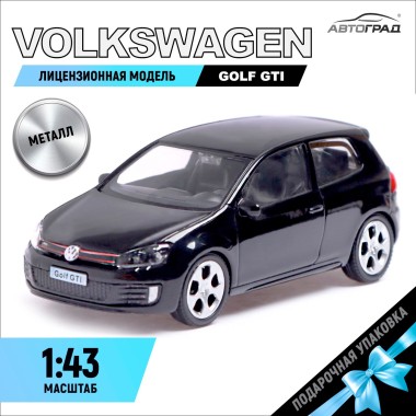 Игрушка Машина метал Volkswagen Golf GTI черный — Городок мастеров