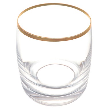 Набор стаканов для воды 290 мл AS Cristal &quot;Идеал/Pavo&quot; отводка золото 6 шт (48008) — Городок мастеров