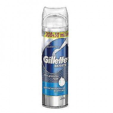 Пена для бритья Gillette Sensitive 250 мл — Городок мастеров