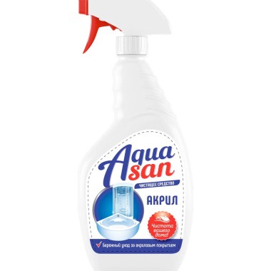 Чистящее средство Аквасан 500мл для акриловых ванн — Городок мастеров