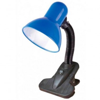 Настольная лампа на прищепке E27 1х60W TLI-202 Artstyle 52624 цвет синий — Городок мастеров