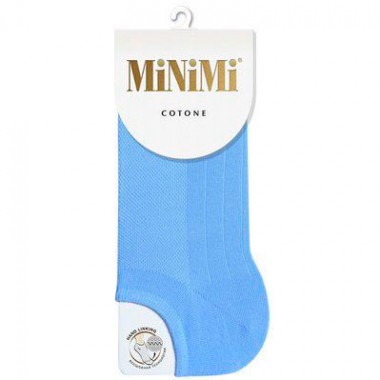 Носки женские укороченный Миними Cotone 35-38 размер, цвет голубой — Городок мастеров