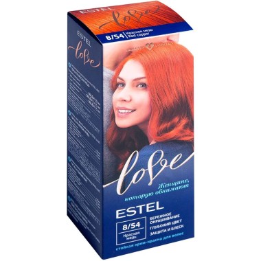 Краска-уход для волос Estel Love №8/54 красная медь — Городок мастеров