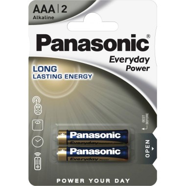 Батарейка LR6АА Panasonic Everyday Power Standard BL-2 2шт — Городок мастеров