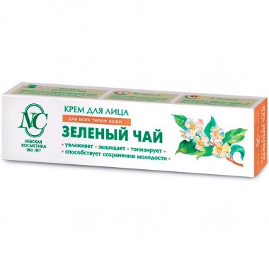 Крем для лица Невская Косметика Зеленый чай защитный для всех типов кожи 40 мл — Городок мастеров