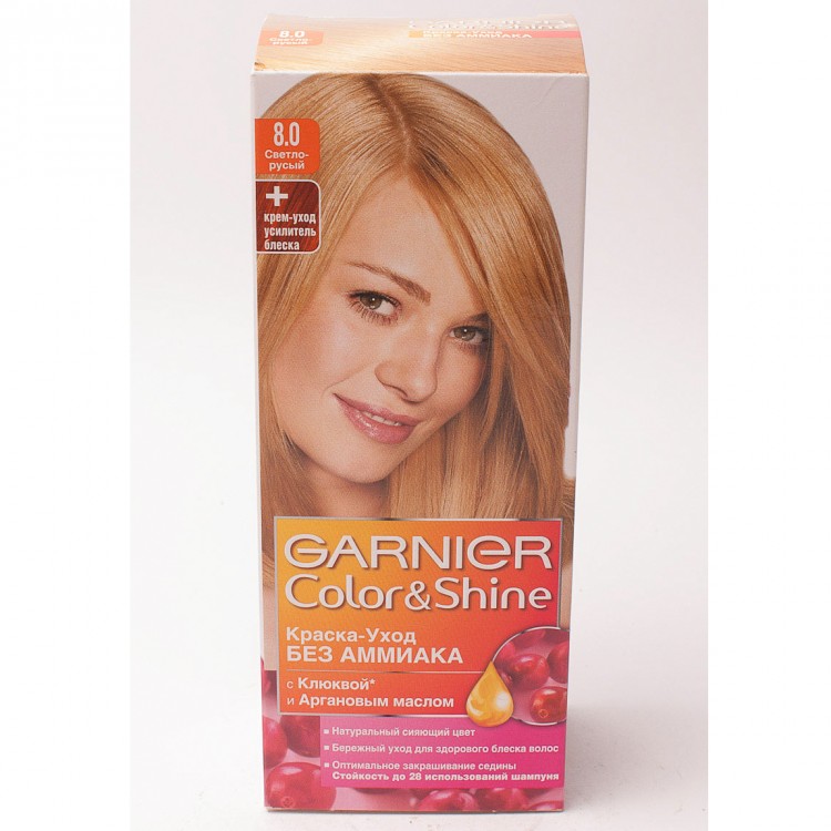 Краска для волос garnier color shine 8 0 светло-русый