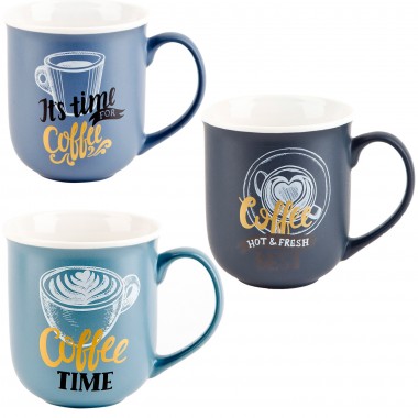 Кружка фарфоровая 380 мл &quot;Coffee Time&quot; Nouvelle Home 2410048 — Городок мастеров