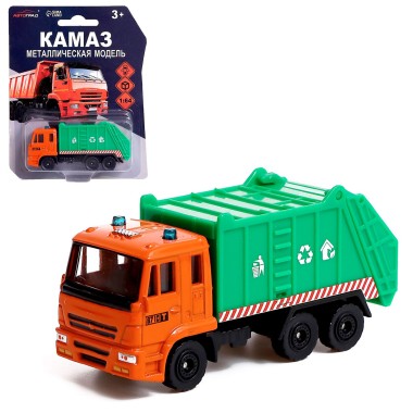 Игрушка грузовик Автоград &quot;Камаз&quot; металлическая модель, масштаб 1:64 3+ — Городок мастеров