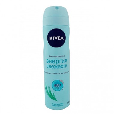 Дезодорант Nivea 150мл спрей Энерджи Fresh освежающая энергия  женский — Городок мастеров