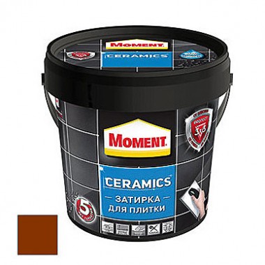 Затирка для плитки Moment Ceramics 1 кг цвет темно-коричневый — Городок мастеров