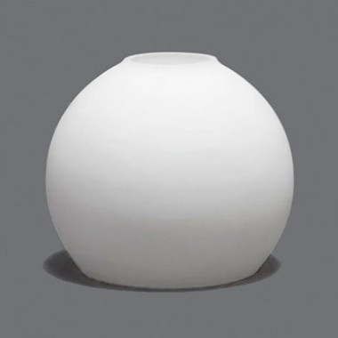 Плафон стеклянный Полушарик ГС-518 E14, d=100, h=88, b=30, цвет белый матовый — Городок мастеров