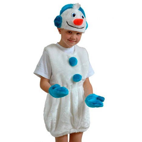 Костюм снеговика для мальчика в садик