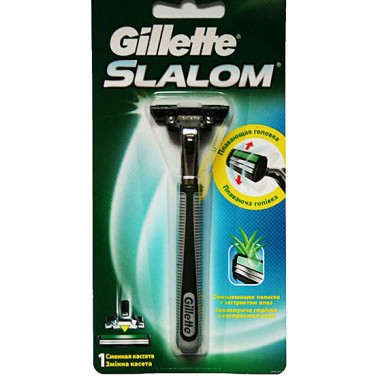 Станок для бритья мужской Gillette Slalom + 1 кассета — Городок мастеров