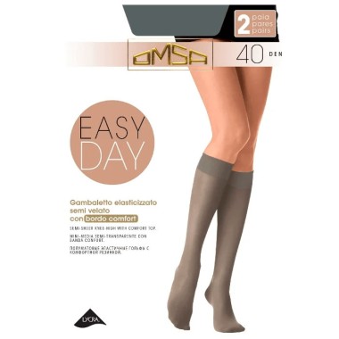 Гольфы женские Omsa &quot;Easy Day&quot; 40 Den S/M цвет мокрый асфальт 2 шт — Городок мастеров