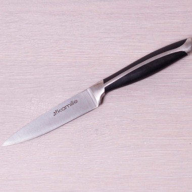 Нож кухонный для овощей 10 см Kamille из нержавеющей стали 5116 — Городок мастеров