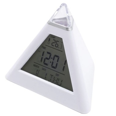 Будильник Irit IR-636 подсветка термометр дата белый — Городок мастеров