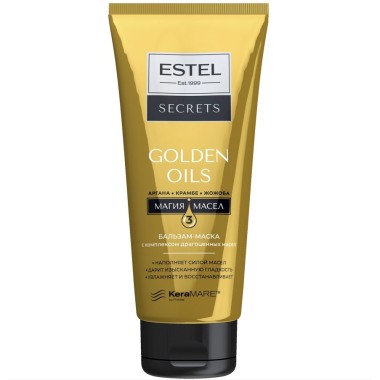 Бальзам для волос Estel Secrets Golden Oils с комплексом драгоценных масел 200 мл — Городок мастеров