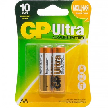Батарейка LR6АА GP Ultra Alkaline BL-2 2 шт — Городок мастеров