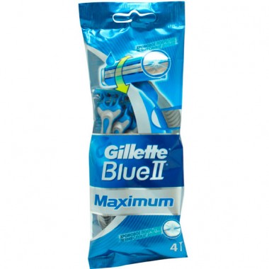 Станки для бритья мужские одноразовые Gillette Blue 2 Maximum 2 лезвия 4 шт — Городок мастеров