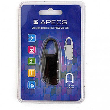 Замок навесной кодовый Apecs PDZ-25-25-Code-Blister 00019674 — Городок мастеров